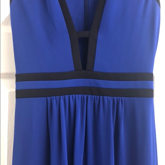 BCBGMaxAzria Dresses & Skirts - BCBG MaxAzria deep-v maxi dress/gown